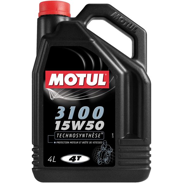 Huile moto technosynthèse Motul 15w50 4L