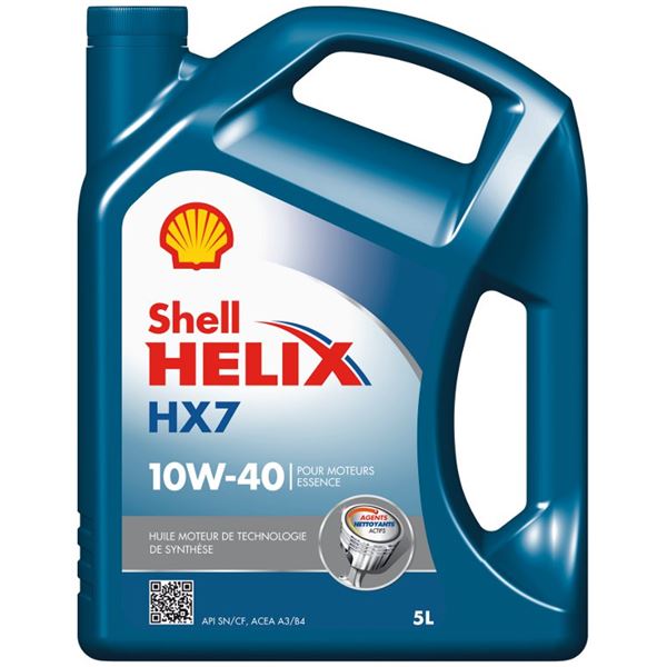 Huile moteur SHELL Helix HX7 Essence Plus 10W40 5L