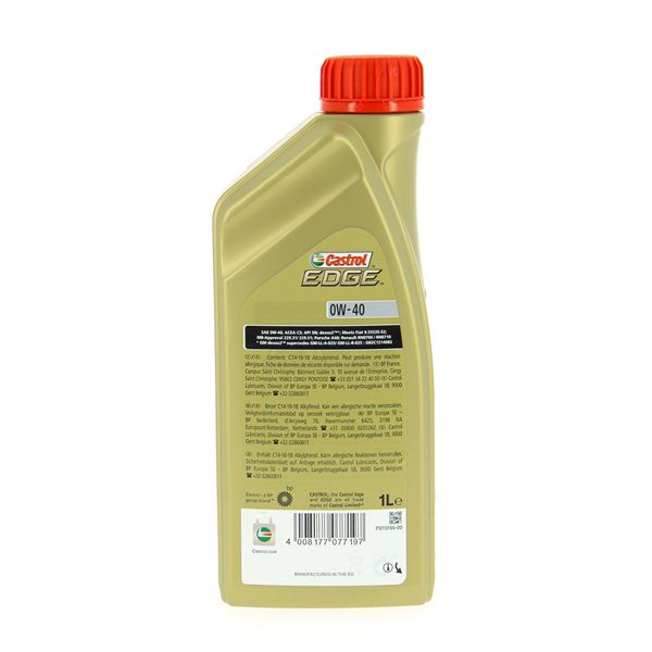 Huile moteur CASTROL Edge C3 Essence/Diesel 0W40 1L