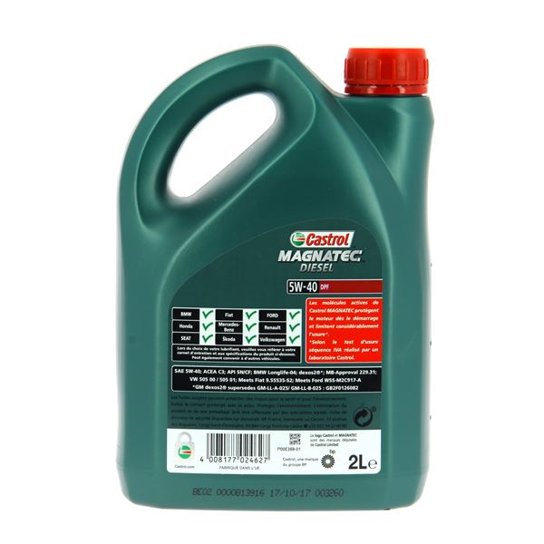 CASTROL 5W40 C3 DX2 VW505 2L