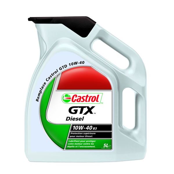 Huile semi-synthétique Castrol GTX Diesel 10W40 B3 5L