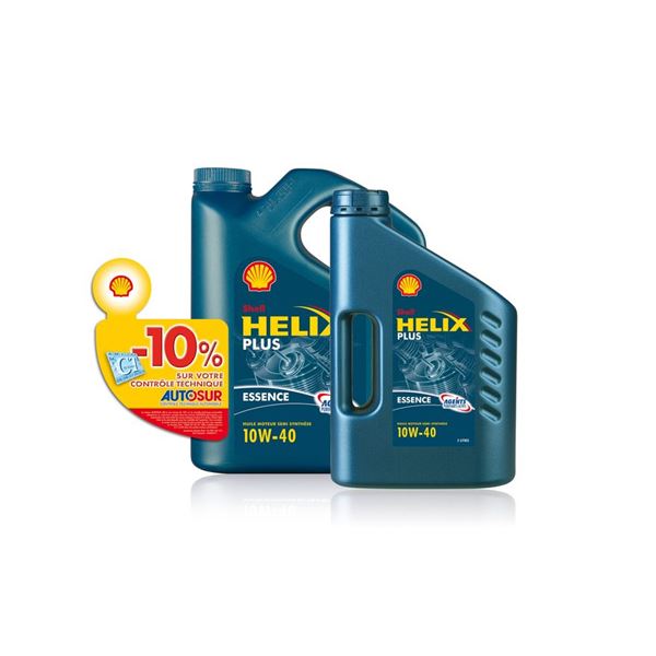 Huile semi-synthèse Shell Helix Essence Plus 10W40 5L