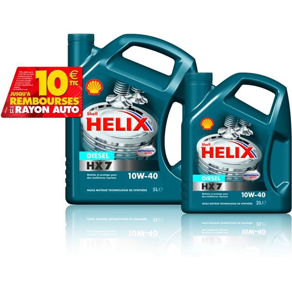 SHELLE HELIX HX7 D 10W40 5L+2L+ ODR 8 EUROS