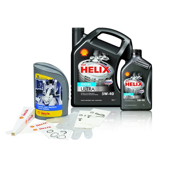Huile SHELL helix ultra essence 5w40 5L + 2L + BRI 4