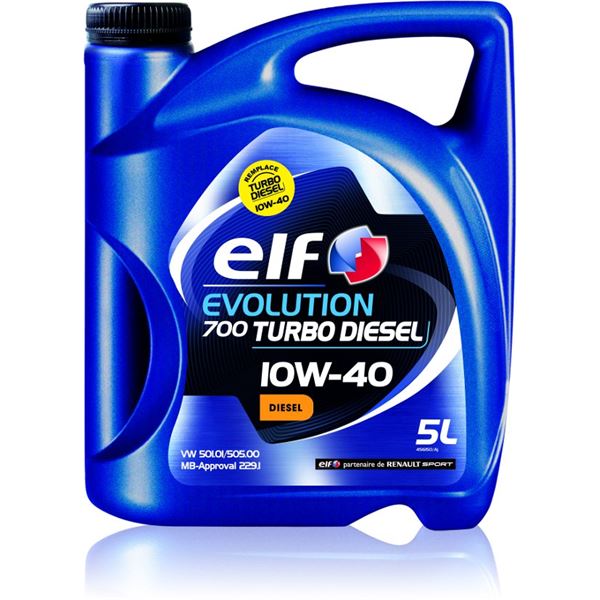Huile moteur ELF Evolution 700 Turbo Diesel 10W40 5L