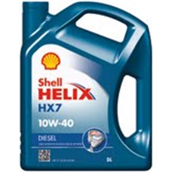 Huile moteur SHELL HELIX HX7 10W40 DIESEL 5L DONT 50% REMB APPOINT