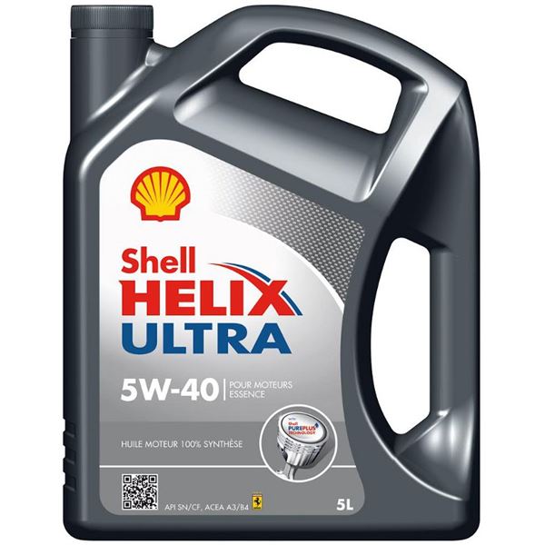 Huile moteur SHELL ULTRA 5W40 ESSENCE 5L DONT 50% REMB APPOINT