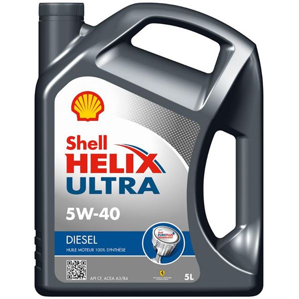 Huile moteur SHELL ULTRA 5W40 DIESEL 5L DONT 50% REMB APPOINT