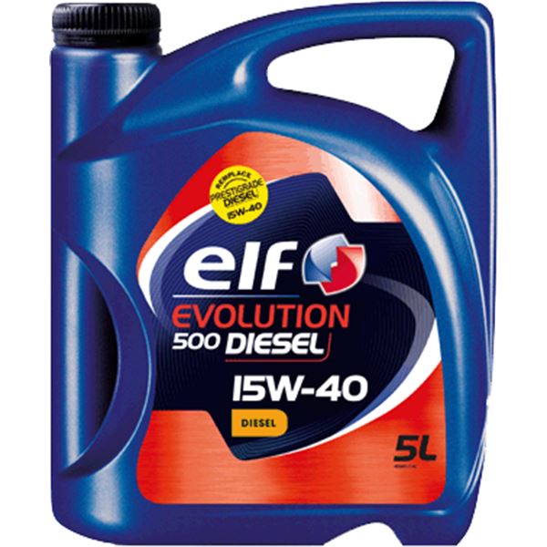 Huile moteur ELF Evolution 500 Diesel 15W40 5L