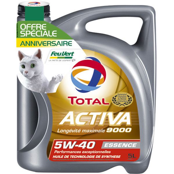 TOTAL ACTIVA 9000 5w40 5l FEUVERT