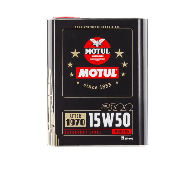 Motul 2100 15W50 Semi-Synthetic Oil – 6 Litre (3x2L) For Vintage Cars After 1970
