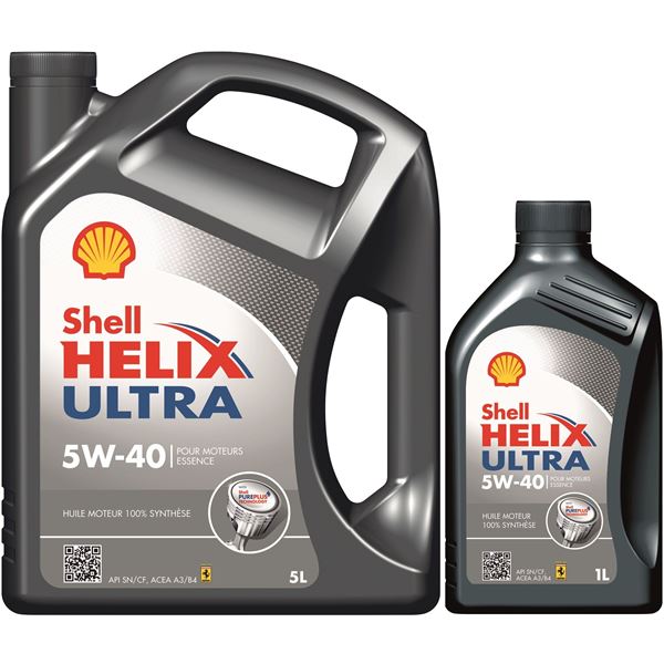 HUILE MOTEUR 100% SYNTHÉTIQUE SHELL HELIX ULTRA 5W40 5L