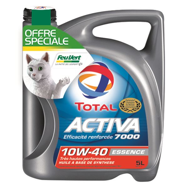 Huile moteur TOTAL Activa 7000 Essence 10W40 5L