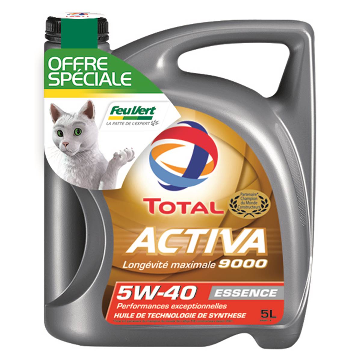 Huile Moteur Total Activa 9000 Essence 5w40 5l