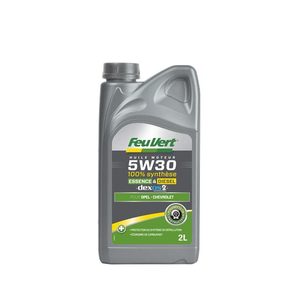 Huile moteur FEU VERT Dexos2 Essence/Diesel 5W30 2L