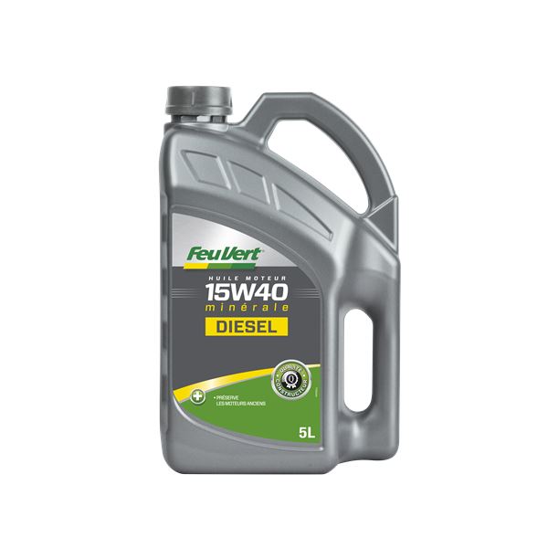 Huile moteur FEU VERT Diesel 15W40 5L