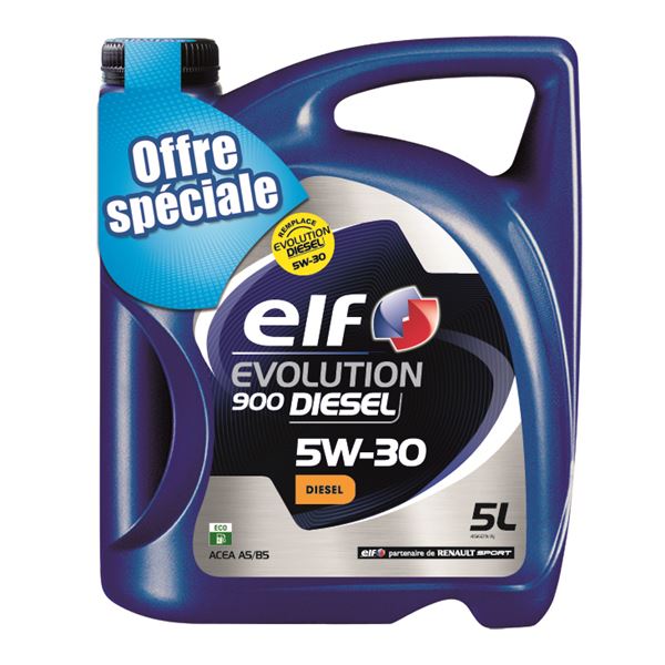 Huile moteur ELF Evolution 900 ESSENCE, de viscosité 5W30 5L