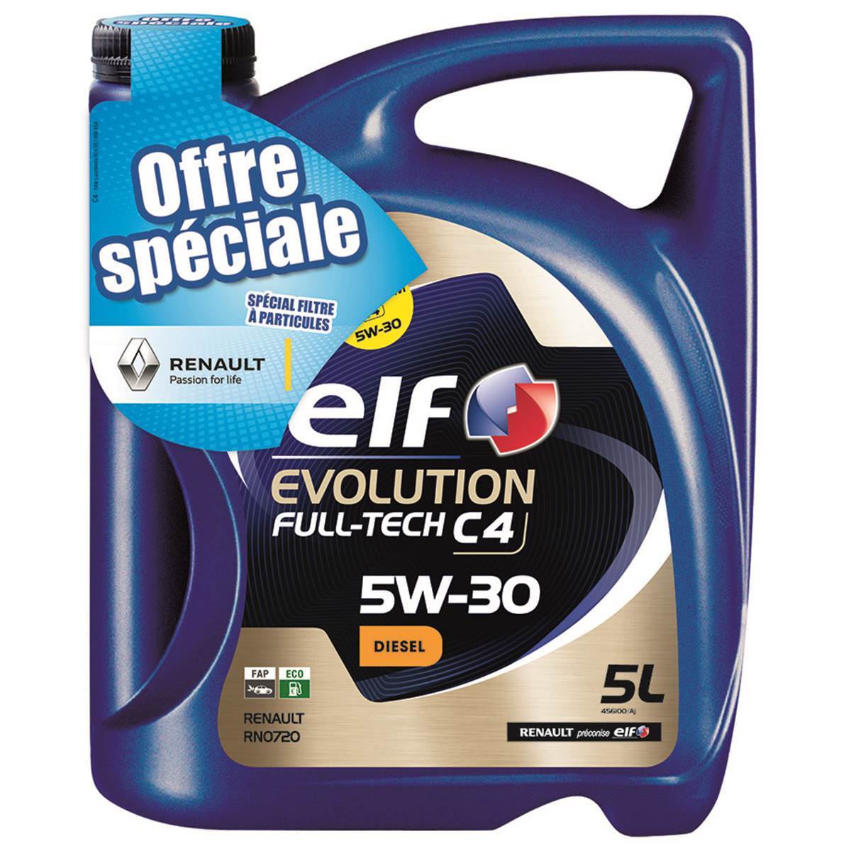 Huile Moteur Elf Evolution Full-tech C4 Diesel, De Viscosité 5w30 5l