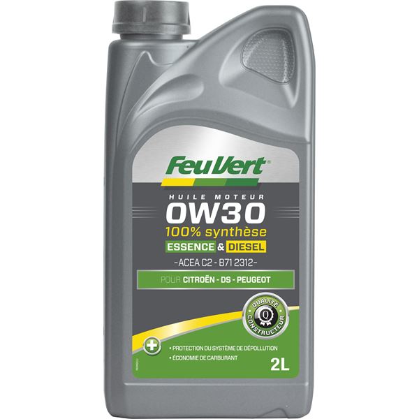 Huile moteur FEU VERT 2312 0W30 2L