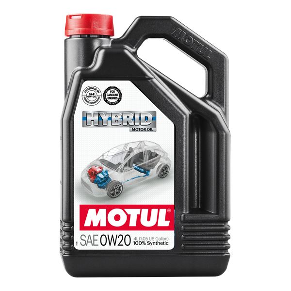 Huile Moteur MOTUL Hybrid 0W20 4L Feu Vert