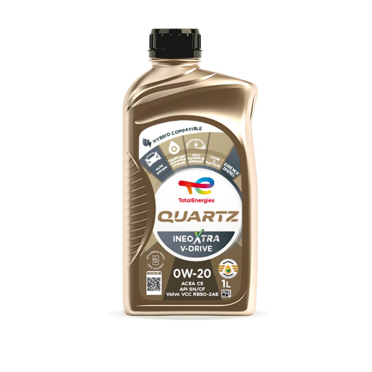 Huile Moteur Total Quartz Ineo Xtra V-drive Essence/diesel 0w20 1l