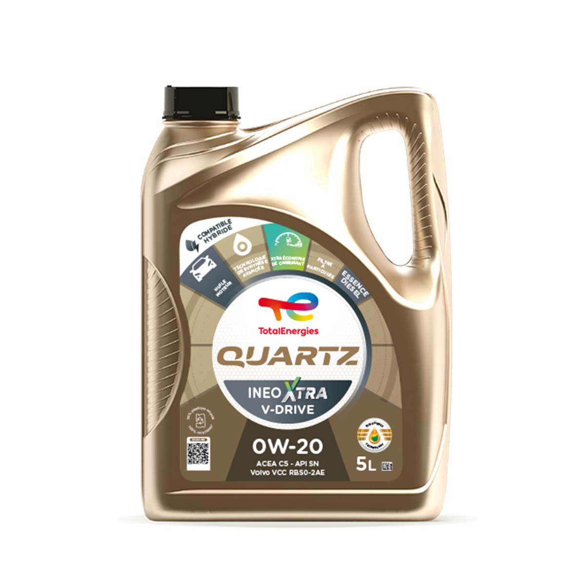 Huile Moteur Total Quartz Ineo Xtra V-drive Essence/diesel 0w20 5l