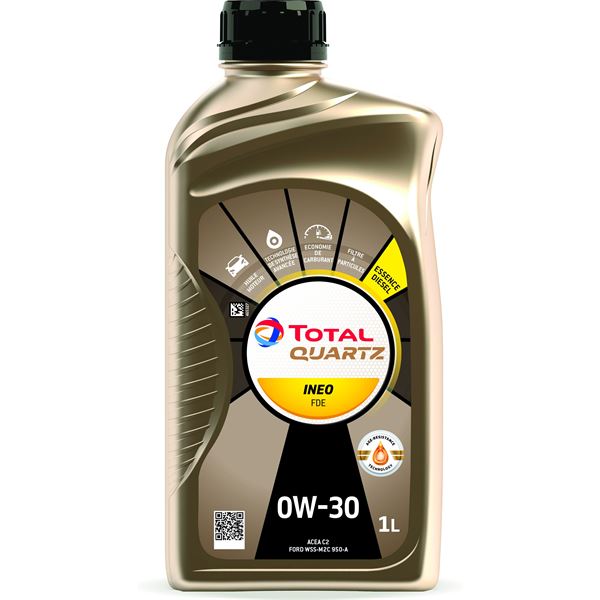 Huile moteur TOTAL Quartz Ineo FDE 0W30 Essence/Diesel 1L