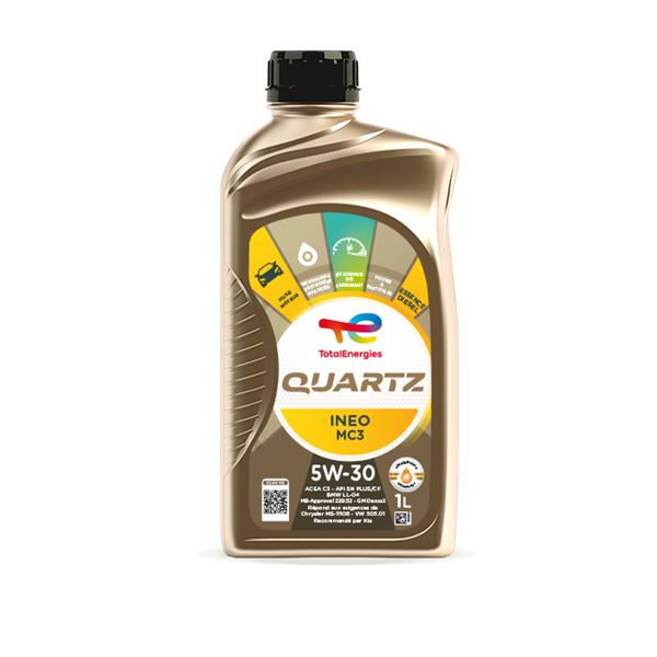 Huile moteur TOTAL Quartz Ineo MC3 5W30 Essence/Diesel 1L
