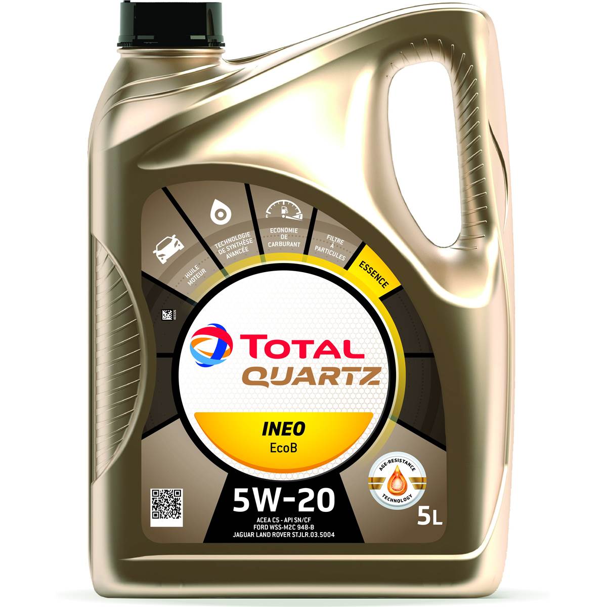 Huile Moteur Total Quartz Ineo Ecob 5w20 Essence/diesel 1l