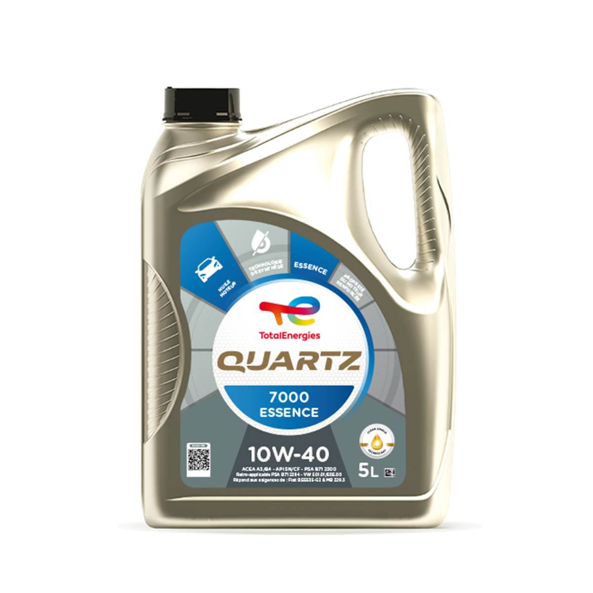 Huile Moteur Total Quartz 7000 Essence 10w40 5l