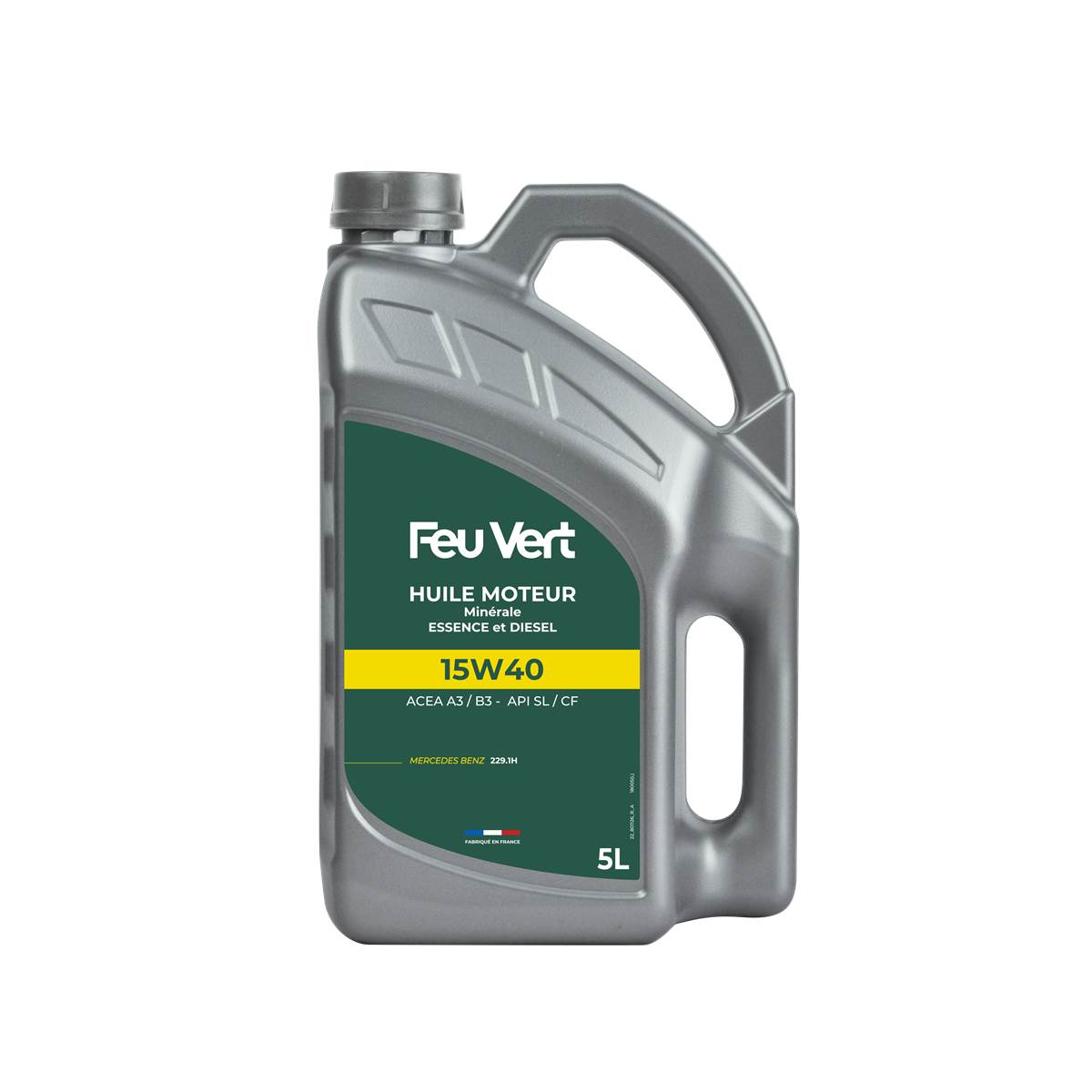 Huile Moteur Feu Vert Essence Et Diesel 15w40 5l