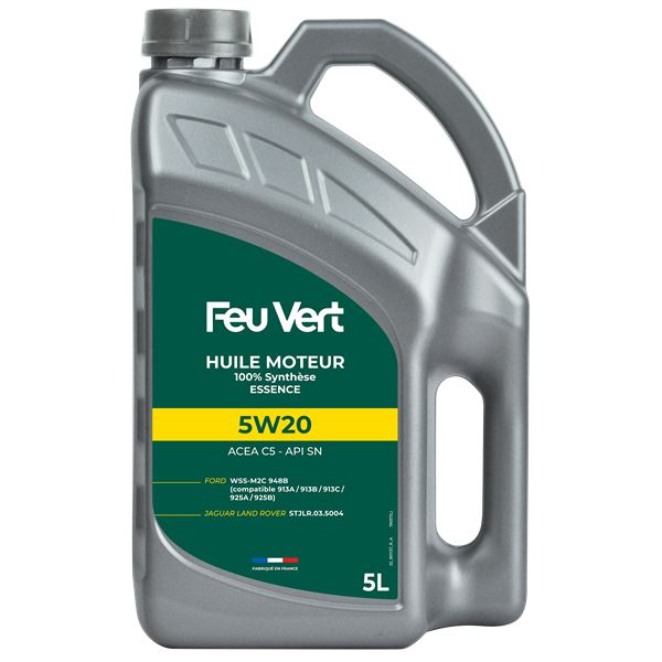 Huile moteur FEU VERT Essence 5W20 5L