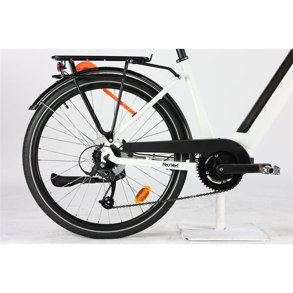 Vélo de ville électrique mixte Feu Vert E-Roll 95 taille 45