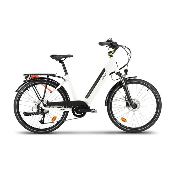 Vélo de ville électrique mixte Feu Vert E-Roll 95 taille 45