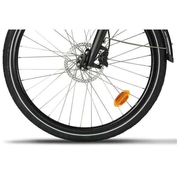 Vélo de ville électrique mixte Feu Vert E-Roll 95 taille 45