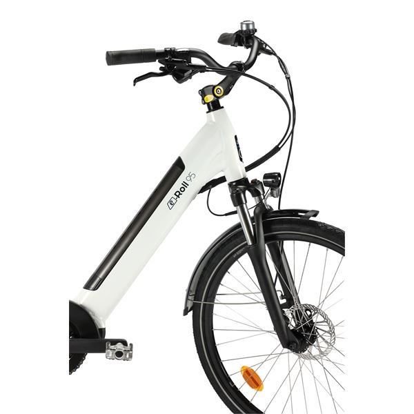 Vélo de ville électrique mixte Feu Vert E-Roll 95 taille 45