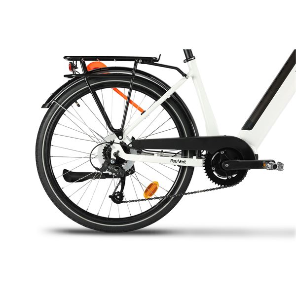 Vélo de ville électrique mixte Feu Vert E-Roll 95 taille 45