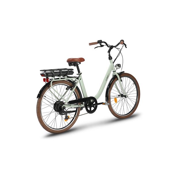 Vélo de ville électrique mixte Feu Vert E-Roll 55 Vert Patagonie