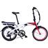 Vélo pliable électrique Foldcity blanc/ rouge Eurocka