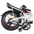 Vélo pliable électrique Foldcity blanc/ rouge Eurocka