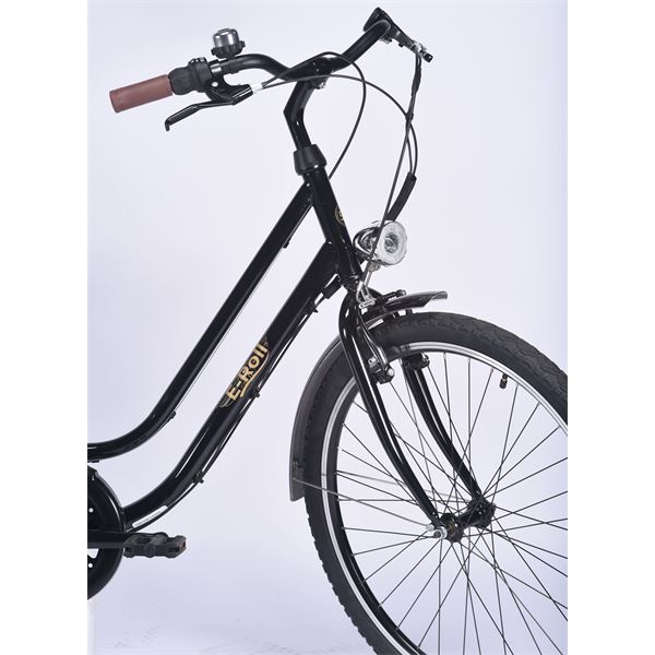 Vélo de ville électrique mixte Feu Vert E-Roll 50 Retro