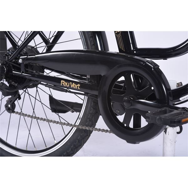 Vélo de ville électrique mixte Feu Vert E-Roll 50 Retro