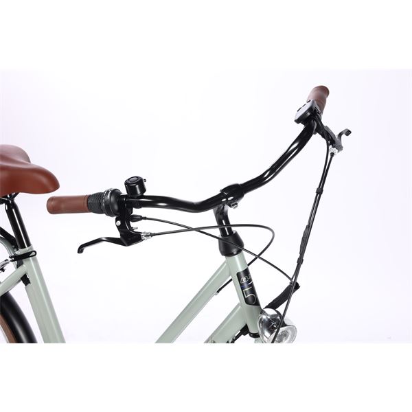 Vélo de ville électrique mixte Feu Vert E-Roll 54 Vert Sauge