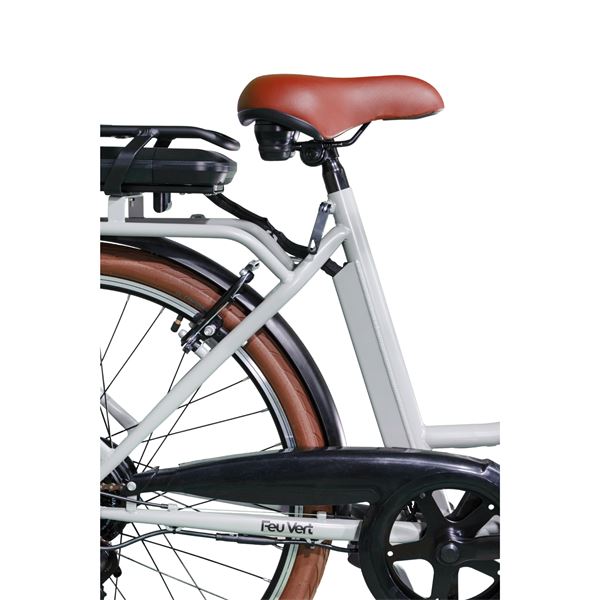 Vélo de ville électrique mixte Feu Vert E-Roll 54 Vert Sauge