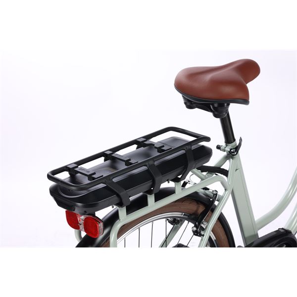 Vélo de ville électrique mixte Feu Vert E-Roll 54 Vert Sauge