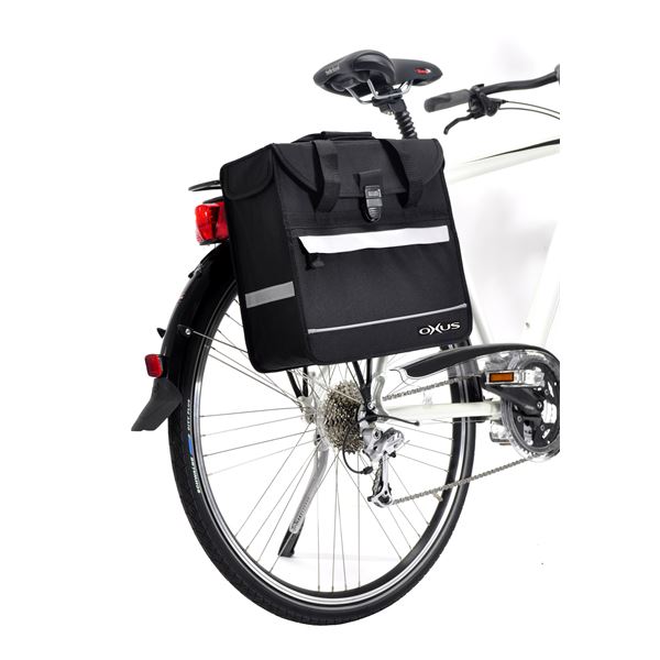 Sacoche arrière avec fixation sur le porte-bagage du vélo Oxus