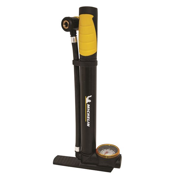 Mini Pompe à Vélo De Route XLC PU-R01 - Pression Max 7 Bar (100 Psi) - Pour Valves Presta/Schrader - Longueur 265 Mm