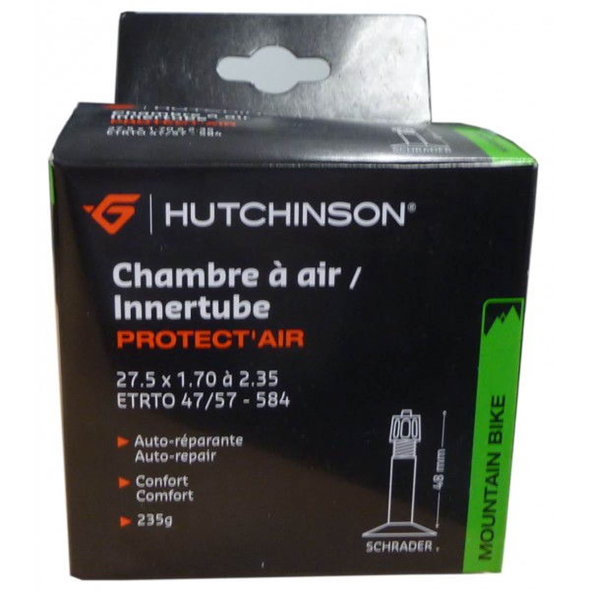 Chambre À Air Vélo Prot'air 27,5'' X 1,70 -2,35 Vs 48mm Hutchinson