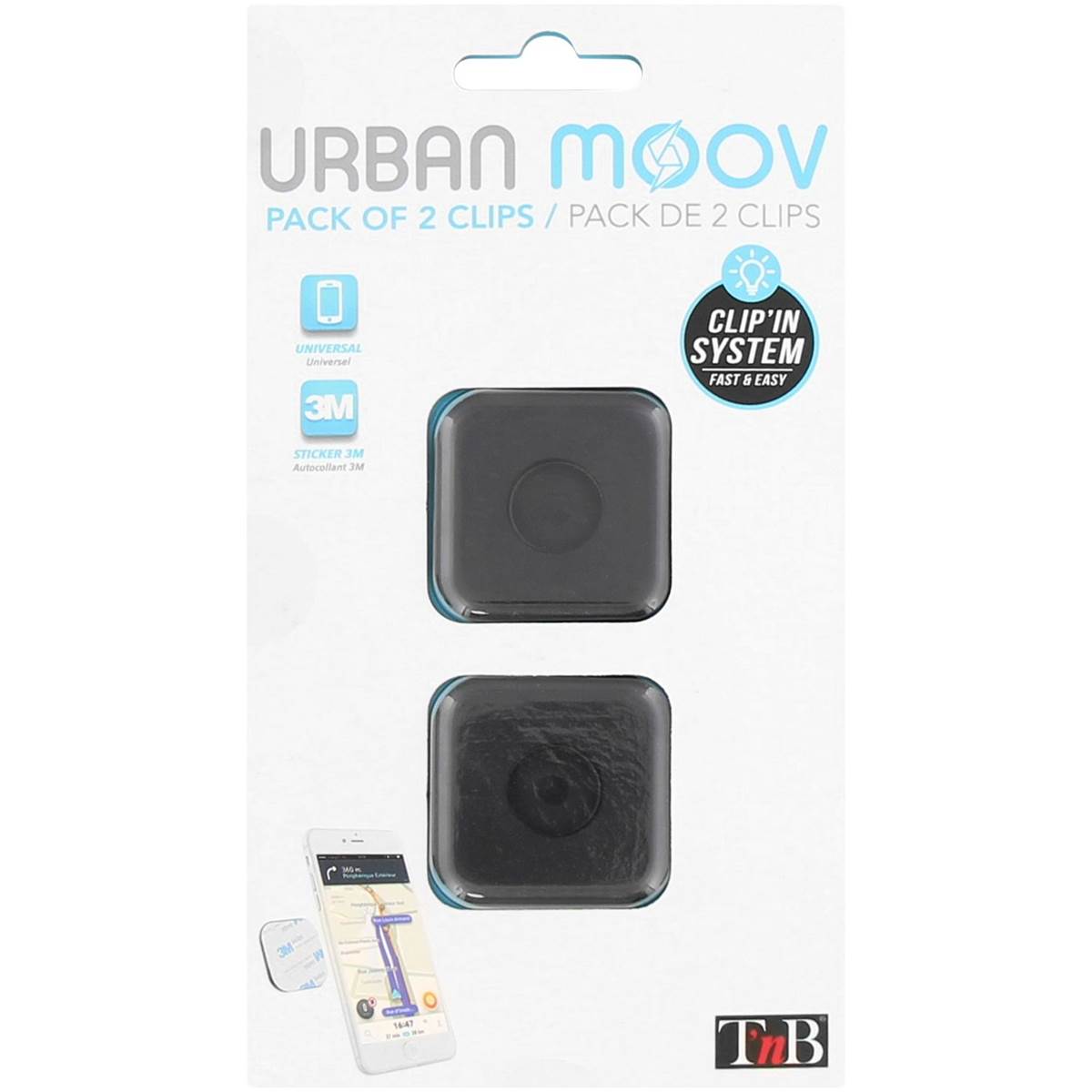 Kit De 2 Pads Clip'in Urban Moov