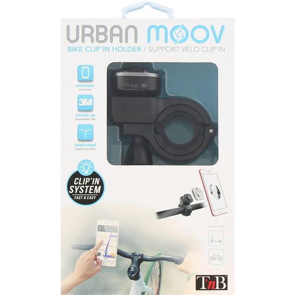 Support Smartphone pour guidon CLIP'in  Urban Moov